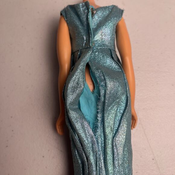 Vintage Barbie Dress #1469 Blue Royalty 1970 Fashion Clothes Superstar Era - Picture 5 of 16